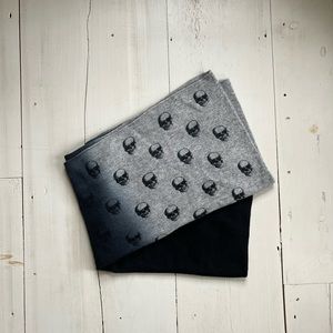 Skull Cashmere Infinity Scarf